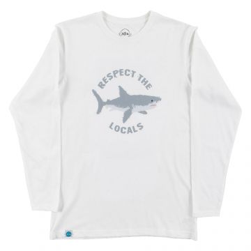 Respect the Locals Long Sleeve - White