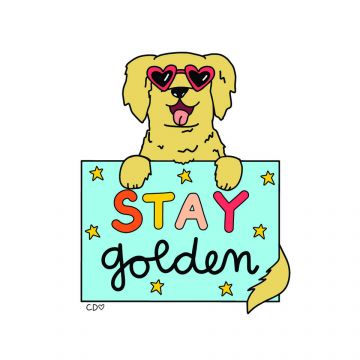 Stay Golden Decal Sticker