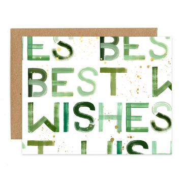 Best Wishes Block Greeting Card