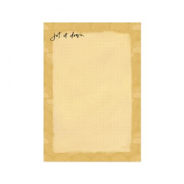 Golden Sun Dot Grid Notepad