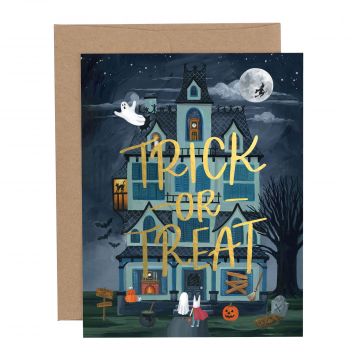 Haunted Halloween Greeting Card
