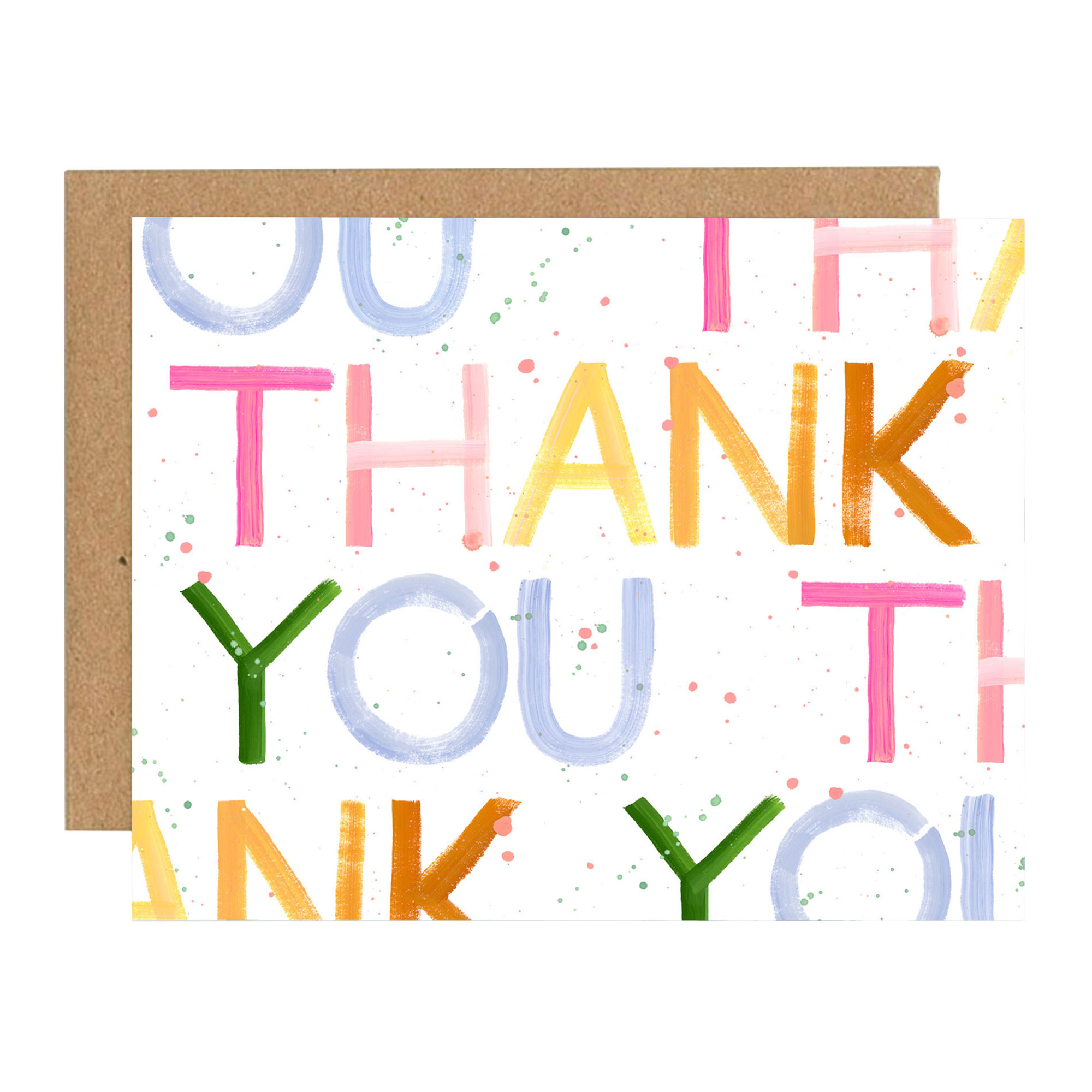 wholesaleinkedbrands: Thank You Block Greeting Card