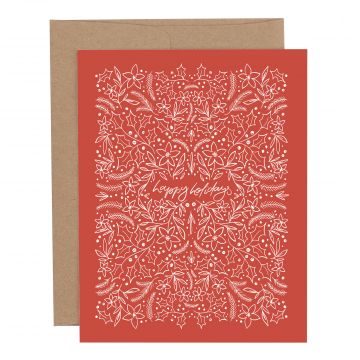 Holiday Tiny Floral Greeting Card