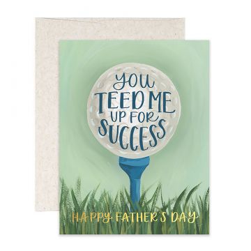 Father's Day Golf Greeting Card