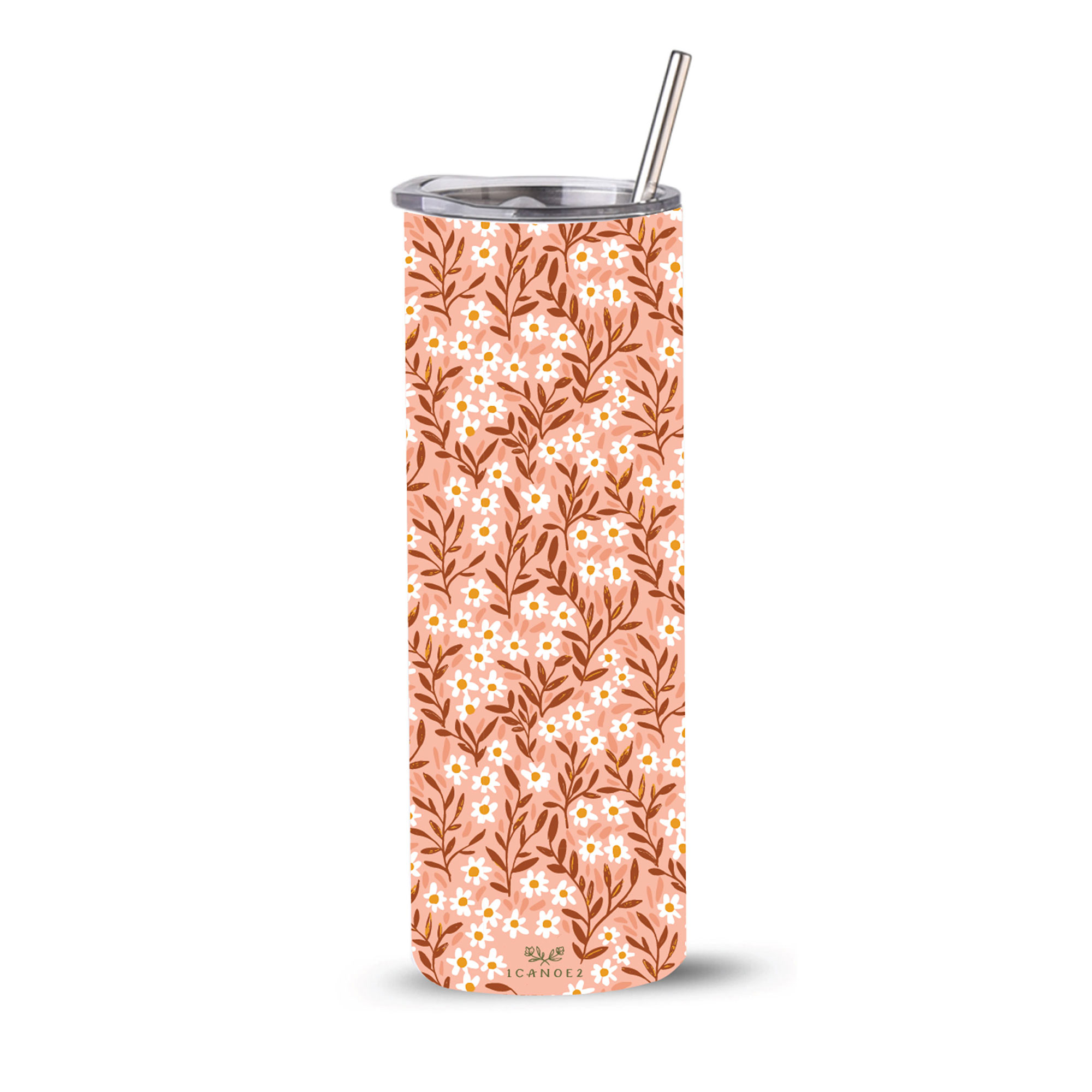 Pink Daisy Tumbler - 1canoe2