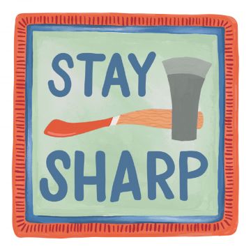 Stay Sharp Decal