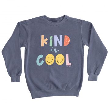 Kind Is Cool Sweatshirt - Denim