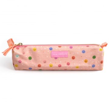 Happy Day Smiley Pencil Pouch - Pink