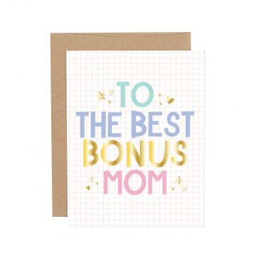 Best Bonus Mom Greeting Card