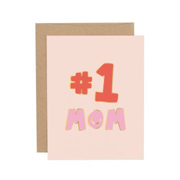 Number One Mom Greeting Card