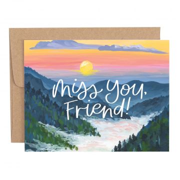 Smoky Mountains Friend Greeting Card