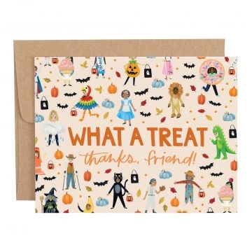 What A Treat Halloween Greeting Card