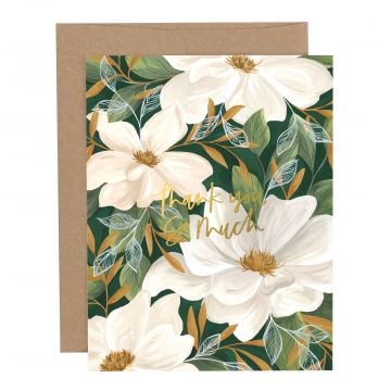 Magnolia Thank You Greeting Card