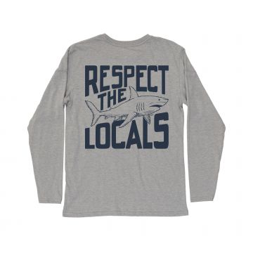 Respect The Locals Long Sleeve Tee - Ash