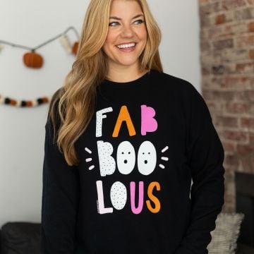 Fab-BOO-Lous Sweatshirt - Black