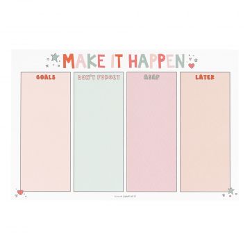 Make It Happen To-Do Notepad