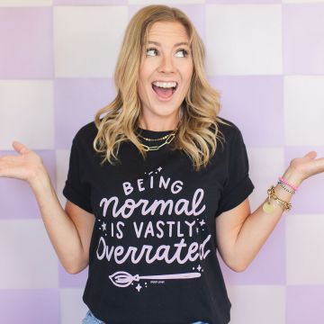 Normal Is Overrated - Pippi Tee - Black