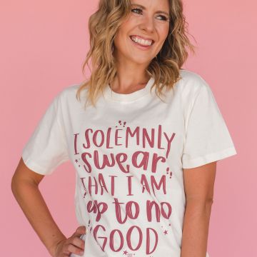 Solemnly Swear - Pippi Tee - Ivory