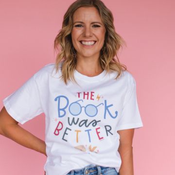 The Book Was Better : Wizard Edition - Pippi Tee - White