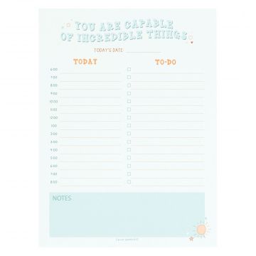 Incredible Things Daily Planning Notepad