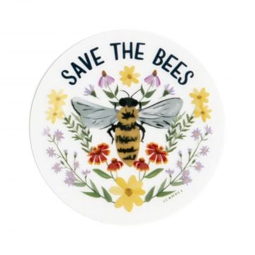 Save The Bees Clear Decal Sticker