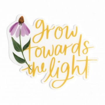 Grow Towards The Light Clear Decal Sticker