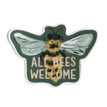 All Bees Welcome Decal Sticker