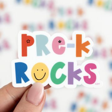 Pre-K Rocks Decal Sticker