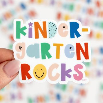 Kindergarten Rocks Decal Sticker