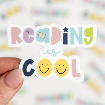 Reading Is Cool Decal Sticker