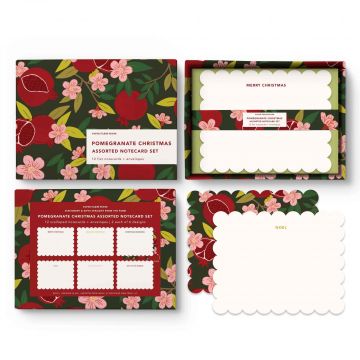 Pomegranate Christmas Assorted Notecard Set