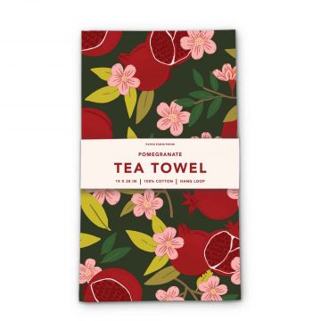 Pomegranate Pattern Tea Towel