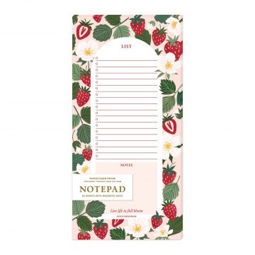 Strawberry Patch Market List Notepad