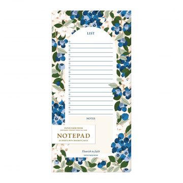 Blueberry Field Market List Notepad