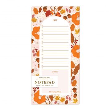 Pumpkin Patch Market List Notepad