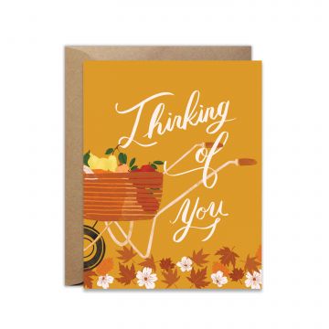 Thinking Of You Pumpkin Patch Greeting Card