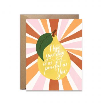 Pear-fect Day Pear Greeting Card