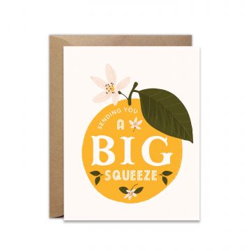 Sending You A Big Squeeze Citrus Greeting Card