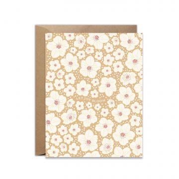 Let Joy Bloom Flower Garden Greeting Card