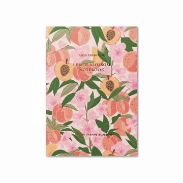 Let Your Dreams Blossom Peach Blossom Stitched Notebook