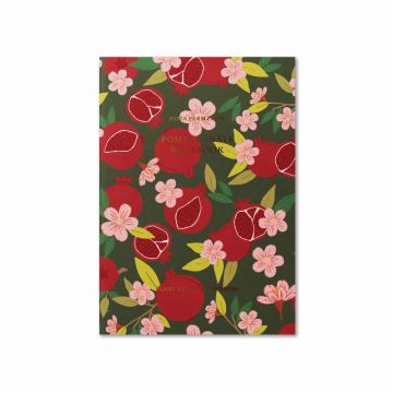 Seeds of Kindness Pomegranate Plant Stitched Notebook