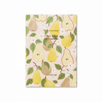 Cultivate Joy Pear Tree Stitched Notebook