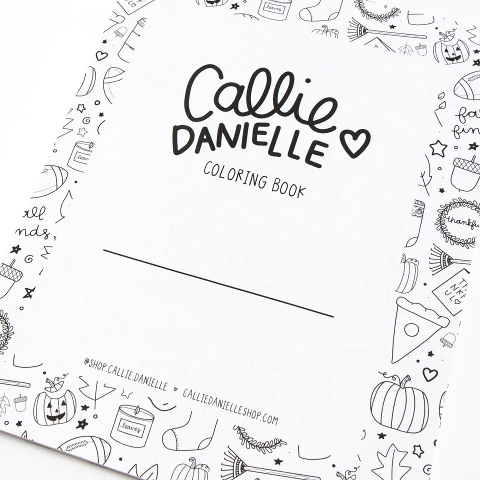 Fall & Holiday Coloring Book - Callie Danielle Shop