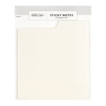 Tabbed Transparent Sticky Notes - Clear