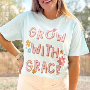 Grow With Grace - Callie Tee - Sea Salt