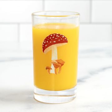 Red Cap Mushroom Mini Juice Glass