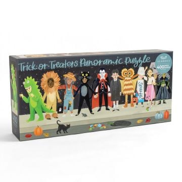 Trick-Or-Treaters - 400 Piece Panoramic Jigsaw Puzzle