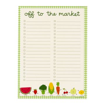Off To The Market Notepad