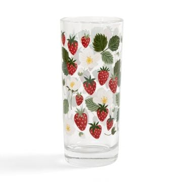 Strawberry Patch Tall Juice Glass