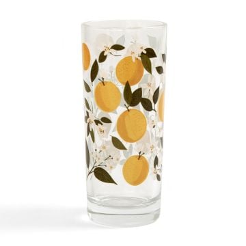 Orange Orchard Tall Juice Glass
